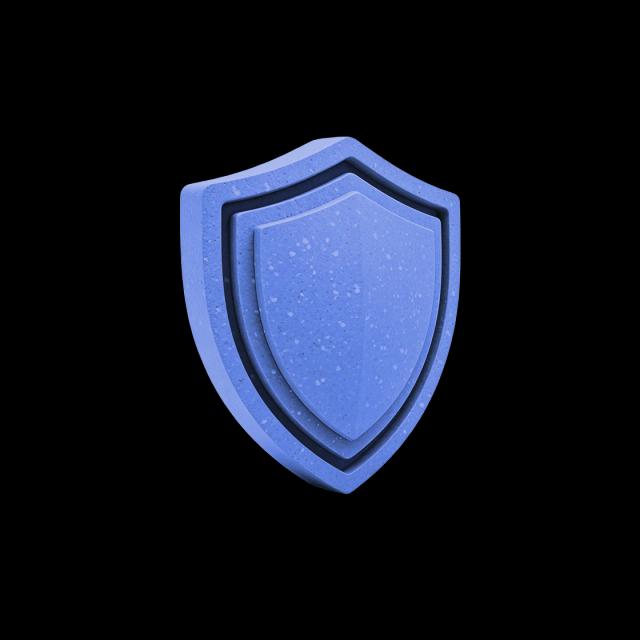 3D Shield representing a healthy environment